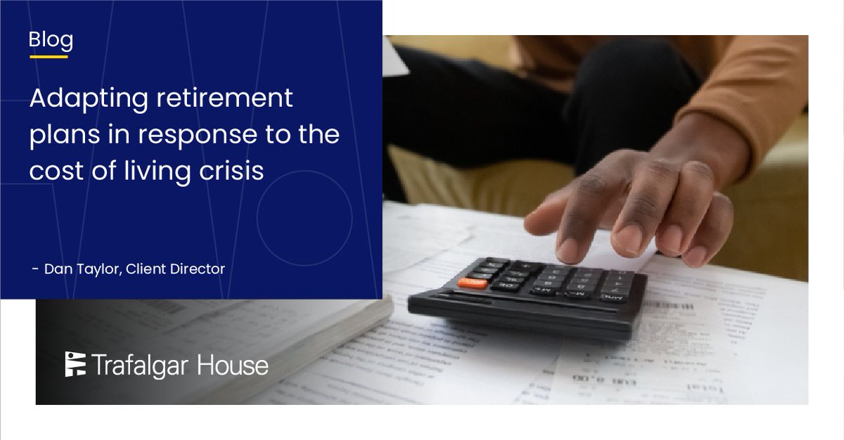 TrafalgarAdmin's tweet image. Blog: Adapting retirement plans in response to the cost of living crisis.

In our latest article, we explore how savers are adapting their retirement strategies to cope with the current economic climate.

trafalgarhouse.co.uk/resources/insi…

#pensions #savings #CostOfLivingCrisis #trustees