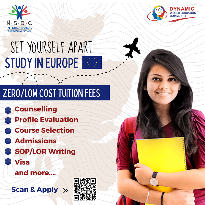 NSDCIndia's tweet photo. Did you know that you can study in Europe for FREE?
Find out more TODAY. Provide your information and we will reach out to you.
https://t.co/54mvkfHepi
#NSDCI #DynamicWorldEducationCommunity #Globaleducation4all #GlobalUniversities #StudyinEurope #lowcosteducation https://t.co/vynumJ6aW9