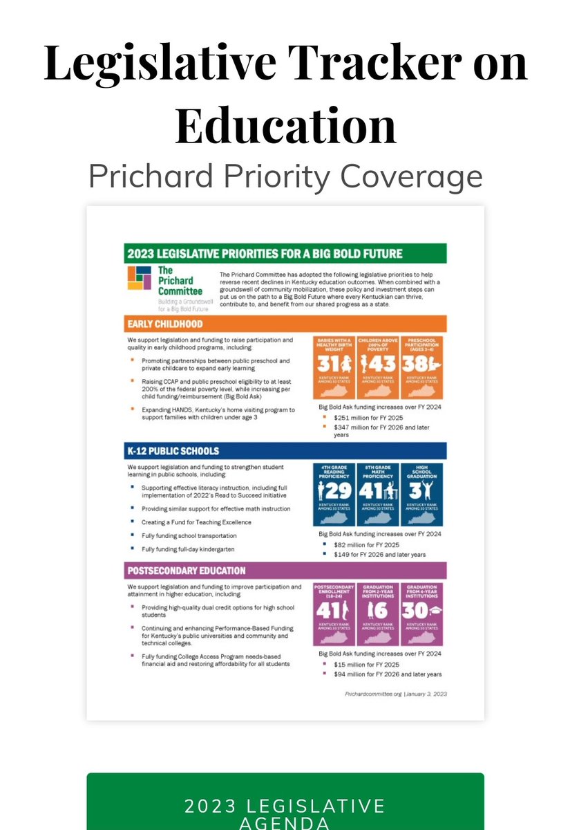 Bdrumartin's tweet photo. Education Priority and #BigBoldAsk @PrichardCom @Brigitte_Blom @suzettacreech @KyDeptofEd https://t.co/AbjBVZCh9o