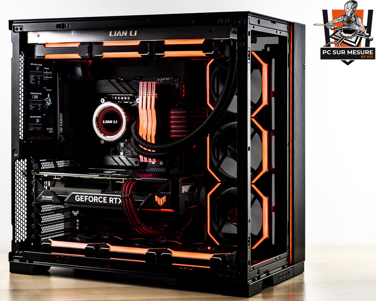 Hardware31AL's tweet image. 🛠BLACK &amp;amp; RED - Montage LIAN LI O11 Dynamic EVO🛠

#AtelierH31 
🔧 INTEL Core i5-13600KF / ASUS TUF Z790
🔧 ASUS TUF RTX 4070 Ti / LIAN LI SL V2
🔧 Ecran avec configuration panel monitoring
🔧 OCDESIGN Kit 12VHPWR (Black&amp;amp;RED)

💻 La config complète : 
boutique.hardware31.tech/?p=17083