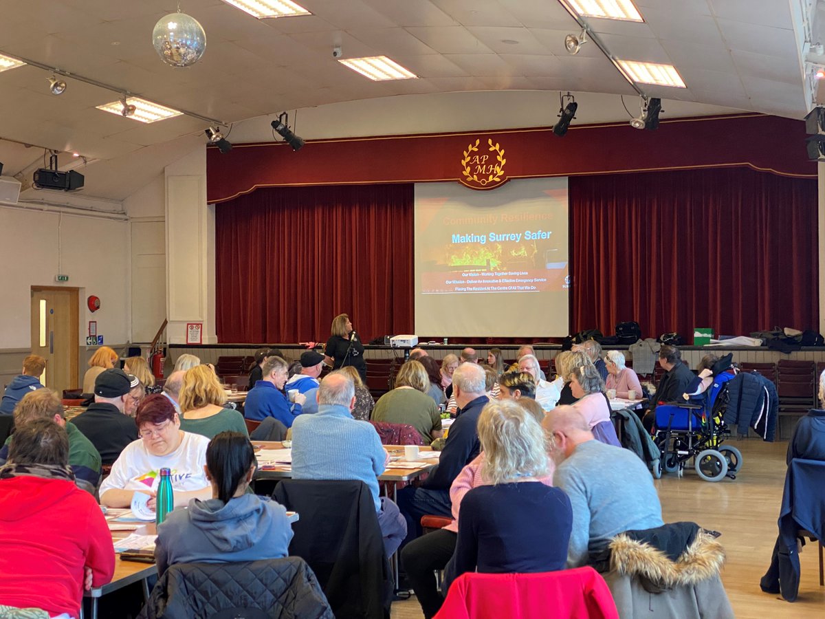 SupportSurrey's tweet photo. @SurreyFRS are here to talk to our guests about how to stay safe and well in your home! #llearningdisability #surreypeoplesgroup #autismweek https://t.co/Sn9QyBf3Lt