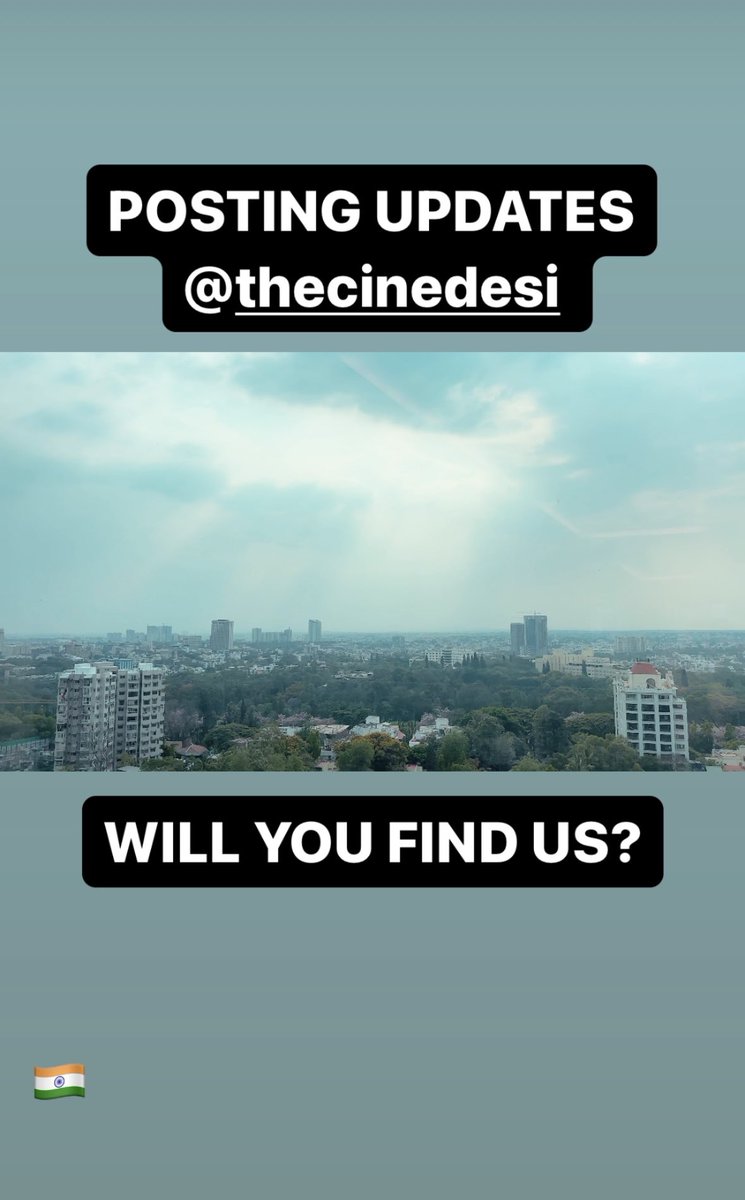 Follow <a href="/TheCineDesi/">CineDesi</a> for updates of our whereabouts