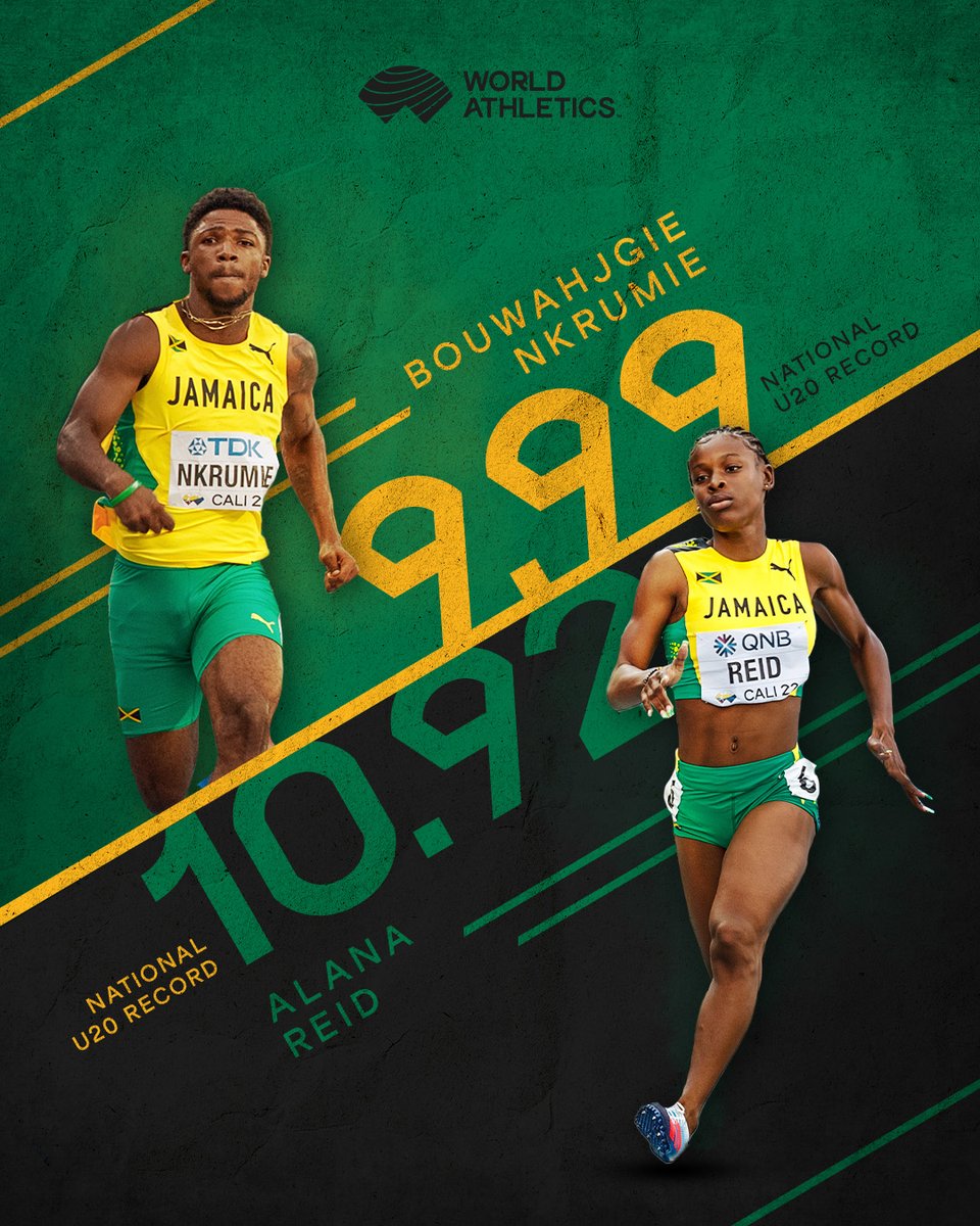 on Twitter "RT WorldAthletics Big day for Jamaican U20 athletes in