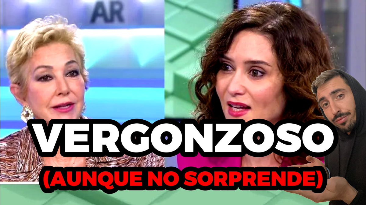 RubenHood15M's tweet photo. 🔴NUEVO VÍDEO | La productora de Ana Rosa Quintana recibió 11 M€ de la Comunidad de Madrid y a cambio entrevistó 15 veces a Ayuso y creó contenido político contra partidos de izquierda.

enlace al vídeo: https://t.co/kXFneyrE5g https://t.co/VIAMDPnVS0