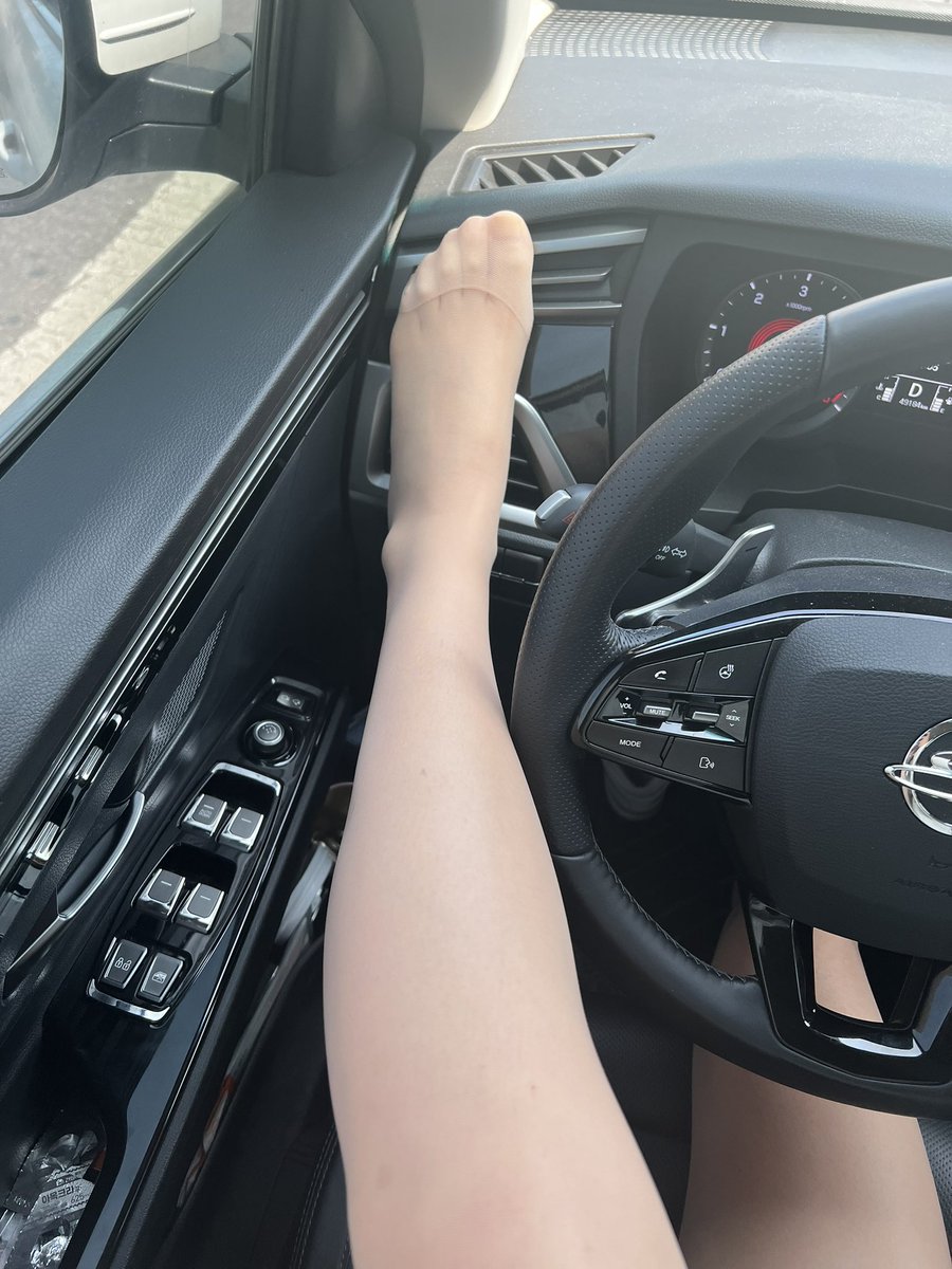 #페티쉬#스타킹#운전중#이쁜발#뿜뿜