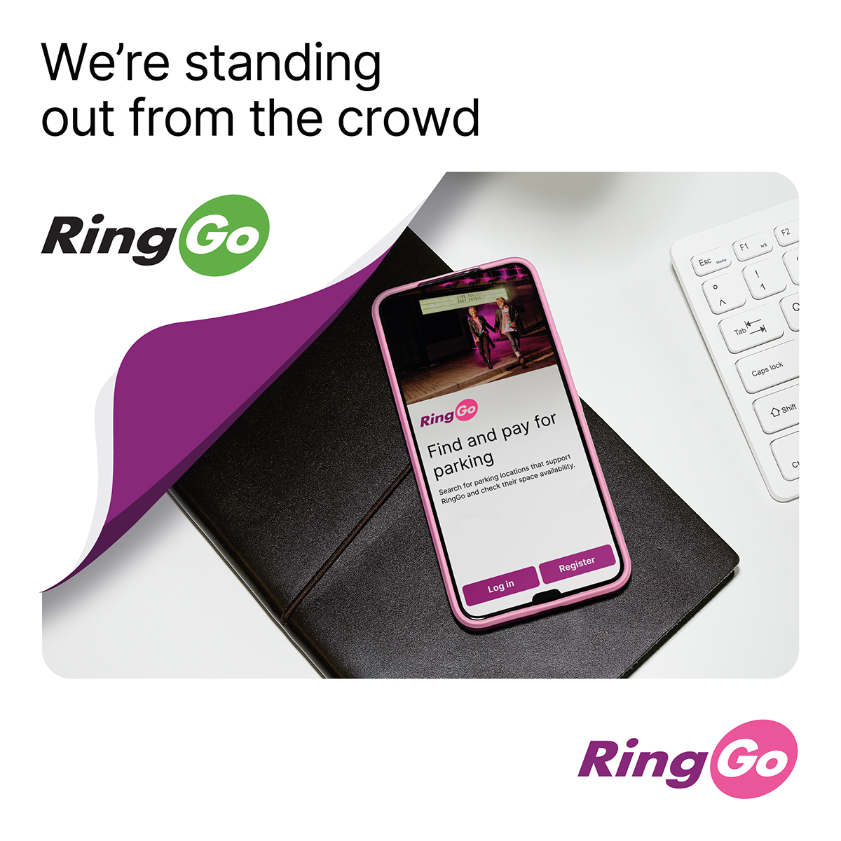 Coming soon! From 2 May 2023 RingGo is getting a whole new look and feel - we’re standing out from the crowd! Want to know why we’re making this change? See RingGo.co.uk/Stand-Out Note: There will be no change to how the app operates So you can still pay to park in seconds!