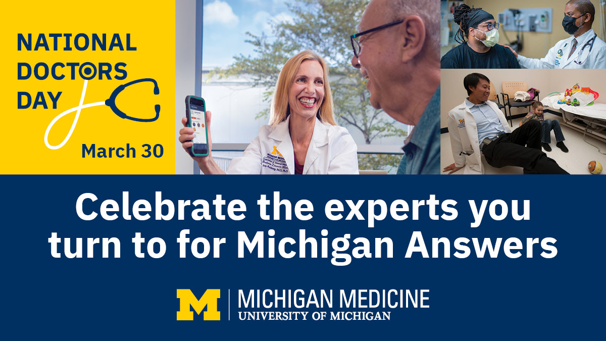 It's #NationalDoctorsDay 2023 - Do you have a @umichneuro doc you'd like to shout out today?