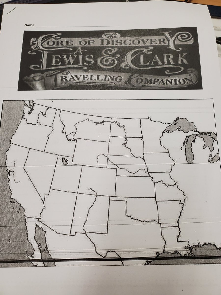 Going off to the West with the Corps of Discovery! Students are analyzing primary sources on Lewis and Clark's expedition to create journals of their trek west. #sschat #sstlap #tlap #learnlap @NatGeoEducation