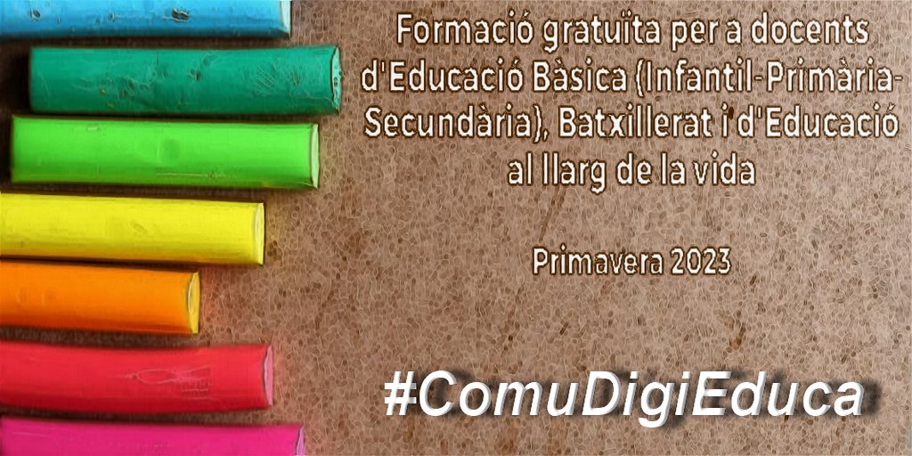 4ForEduca's tweet photo. Bon dia #Docents,
Ja tenim un nou curs, @idp_iceub+@4ForEduca, en marxa:
👉“Persuadeix i convenç! Comunicació efectiva i retòrica en un #MónDigital”
#CursEnLínia i gratuït, les inscripcions aquí:👇
👉https://t.co/7jS74Ker4s
#Docent, no et quedis sense plaça!
#ComuDigiEduca https://t.co/FHwk7qkcJt