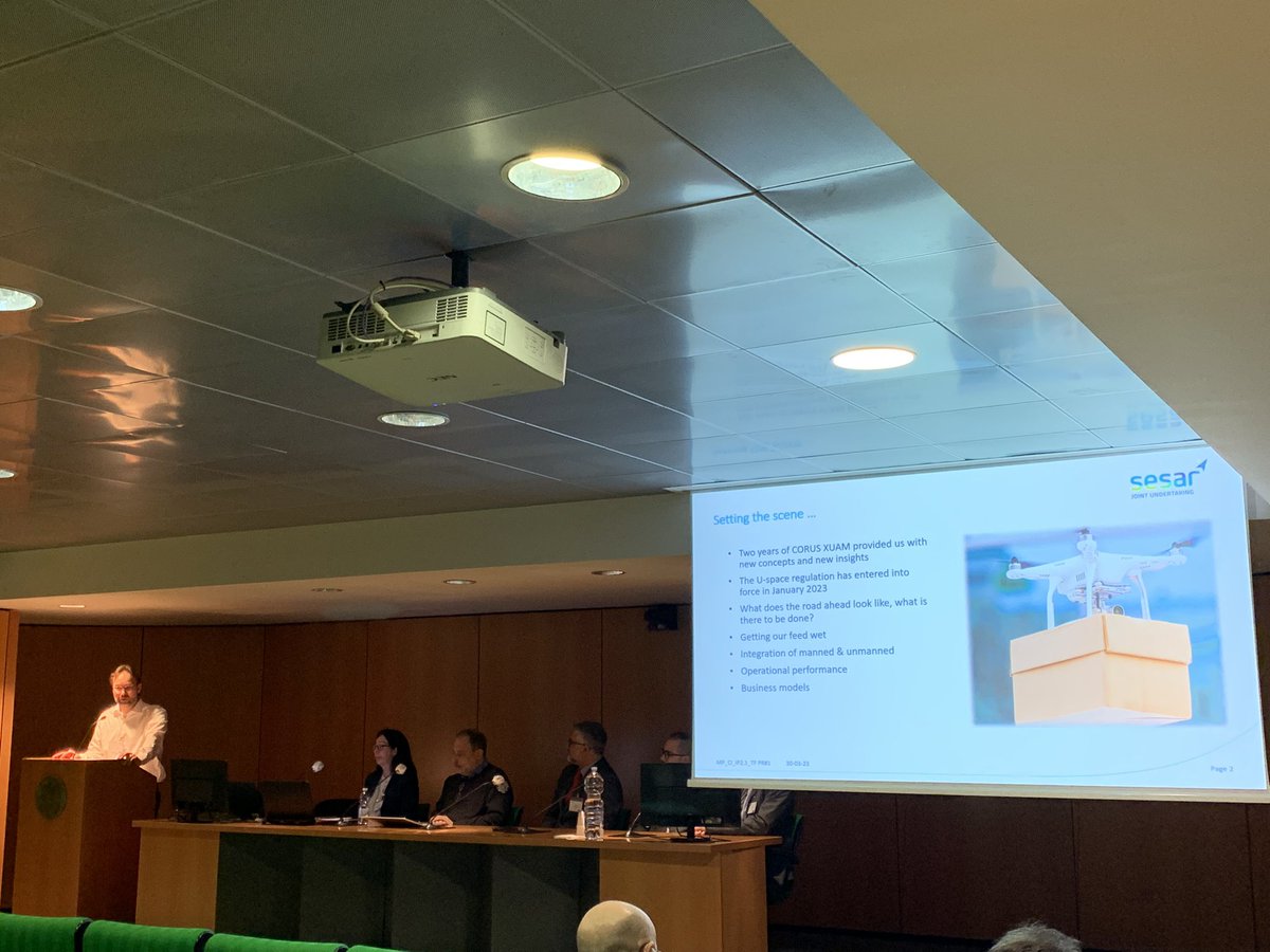 And here we go with the final CORUS-XUAM Workshop Panel on “ #Uspace and #UAM R&amp;I: where we go next” moderated by Douwe Lambers with the support of some key panelists.