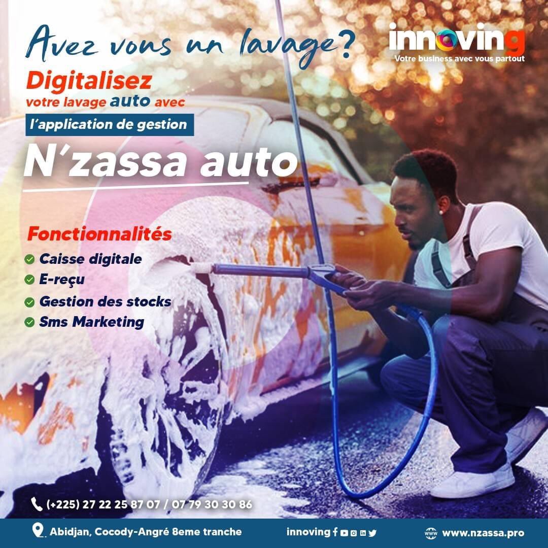 #Nzassa_Auto

Êtes-vous 𝐩𝐫𝐨𝐩𝐫𝐢𝐞́𝐭𝐚𝐢𝐫𝐞 𝐝'𝐮𝐧 𝐥𝐚𝐯𝐚𝐠𝐞? 

▪️Nous connaissons les difficultés auxquelles vous êtes confrontés dans votre metier. 

▪️Notre application de Gestion digitale 𝐍𝐳𝐚𝐬𝐬𝐚 𝐀𝐮𝐭𝐨 à été… lire ici: lc.cx/3XPMEF