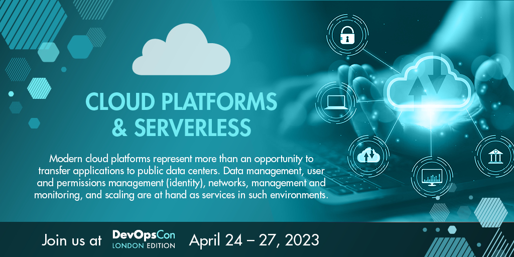 devops_con's tweet image. Ready to elevate your cloud game?
Learn the ins and outs of data management, user identity, networking, and scaling at your fingertips as services. #CloudComputing #Serverless #CloudPlatforms #TechTalks
Read more- ow.ly/zzTg50NsKfi
Join us at #DevOpsCon in London!