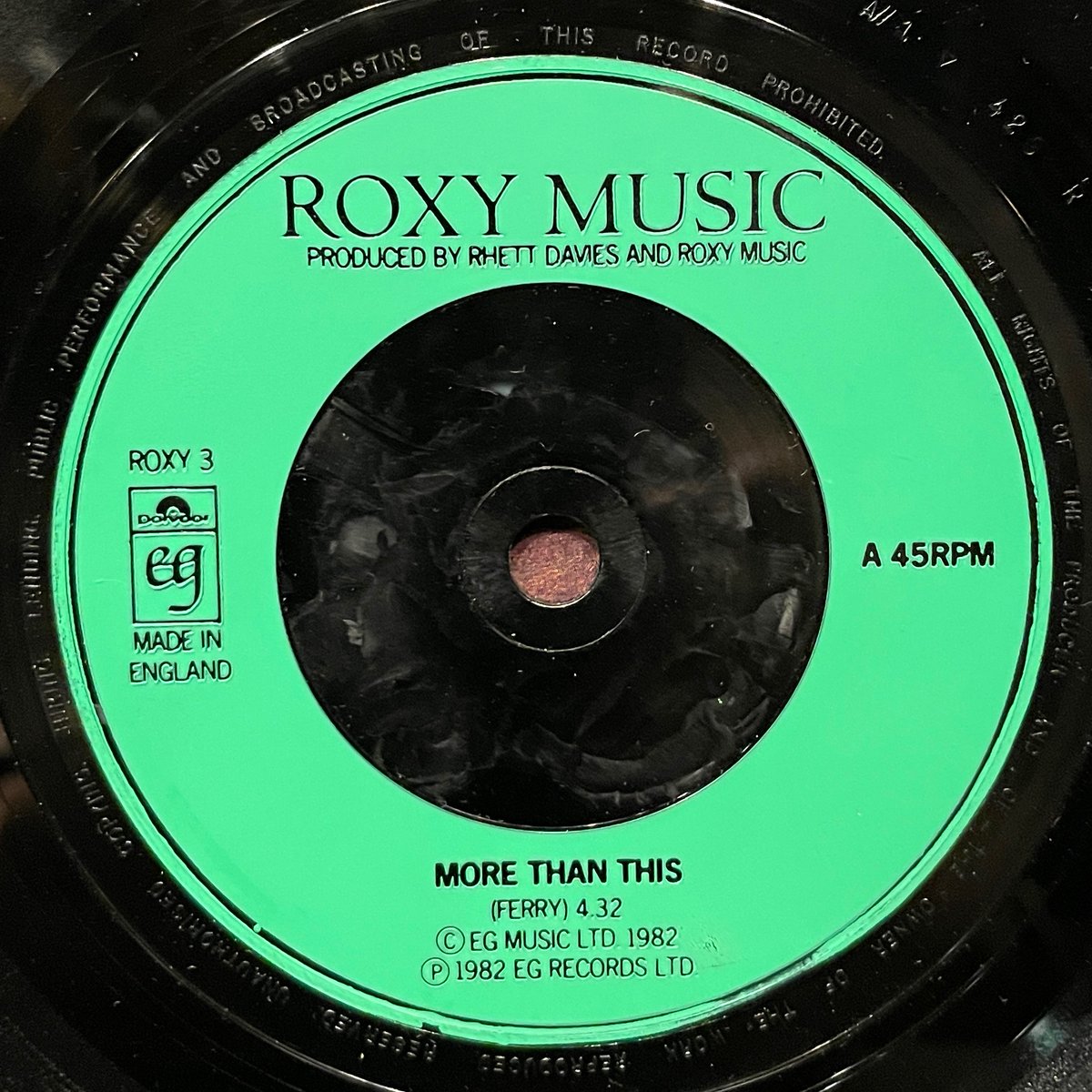 ほな7いこか
ROXY MUSIC / More Than This [’82 EG / Polydor --- ROXY 3]　　　
#RoxyMusic  #MoreThanThis  #avalon  #RhettDavies  #BobClearmountain  #PeterSaville  #VeronicaVeronese  #DGRosetti  #vinylbar  #musicbar  #レコードバー #mhc30032023
youtube.com/watch?v=kOnde5…