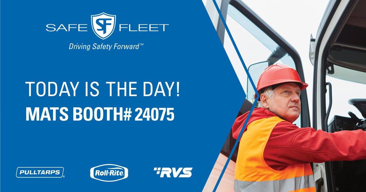 RollRite's tweet photo. Today is the day! Head on over to Safe Fleet booth# 24075 to see what's new! https://t.co/HmjsCr1hJ9
#rollrite #pulltarps #tarpsystem #MATS #trucking #hauling #safety #RVS #safetycameras https://t.co/mIXyAYzsWu