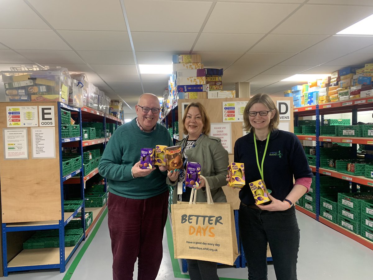 cheryltflavell's tweet photo. Thanks @orbitgroup staff from Stratford for your generous donations for @SOAFoodbank #Easter2023 #community https://t.co/uZ9PkPNE29