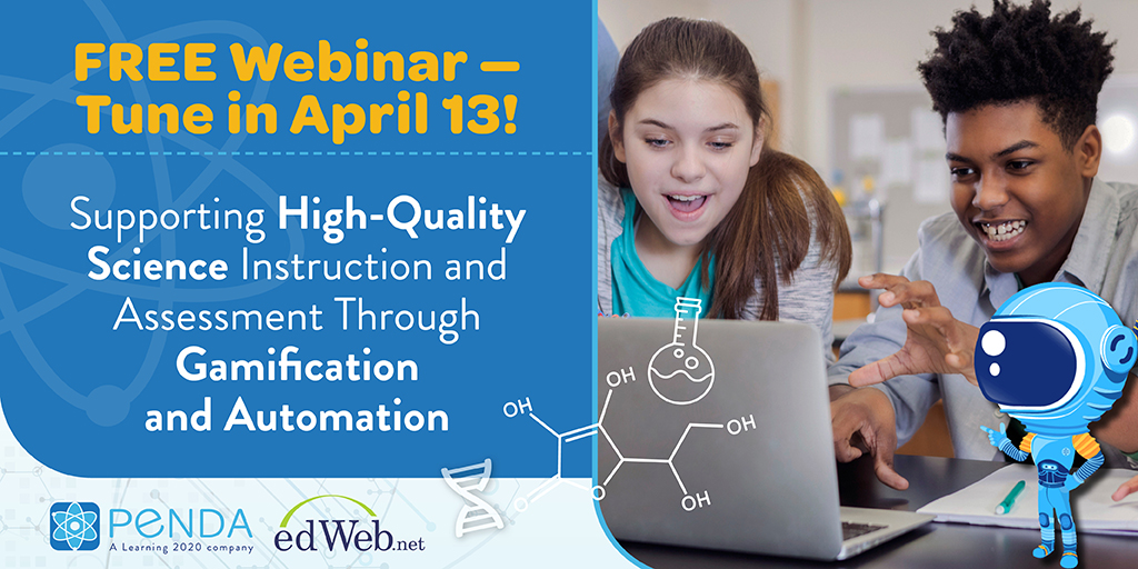 Hear from two Florida district leaders about how #PendaScience supports teachers, encourages science learning in &amp; out of the classroom, &amp; drives significant growth in science achievement. 

Register: ow.ly/zCJz50NhcOg

#EdChat
#SciChat
#ScienceEd
#NGSS
#eLearning
#EdTech