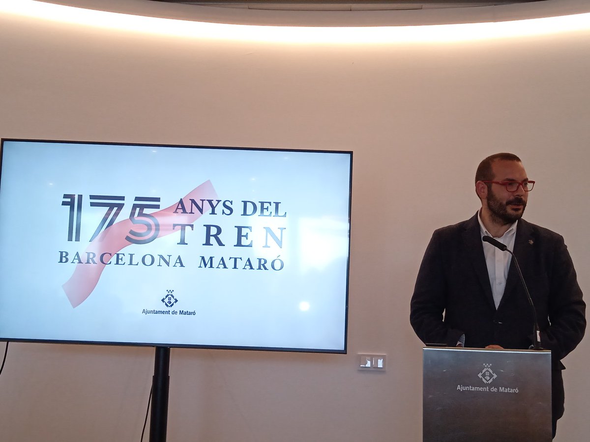 Es presenten al @trenlab de #Mataró els actes del 175è aniversari del 1er de ferrocarril de la Península ibèrica 'Mataró - Barcelona' #Maresme #XAC @patrimonigencat @cultura_cat @matarocat @ccmaresme @CostaBcnMaresme @TribunaMaresme