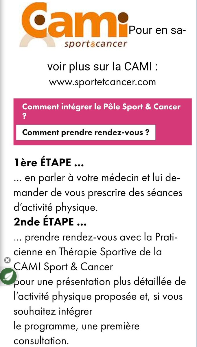 ➡️Rappelons les Bénéfices de l'Activité Physique pendant et après les Traitements contre le #Cancer
Mobilisation des Équipes Médicales  pour proposer aux Patients des Exercices Adaptés à leur État Clinique
Pôle Sport&amp;Cancer <a href="/Lacassagne_Nice/">Centre A. Lacassagne</a> ➡️e-cancer.fr/Professionnels…