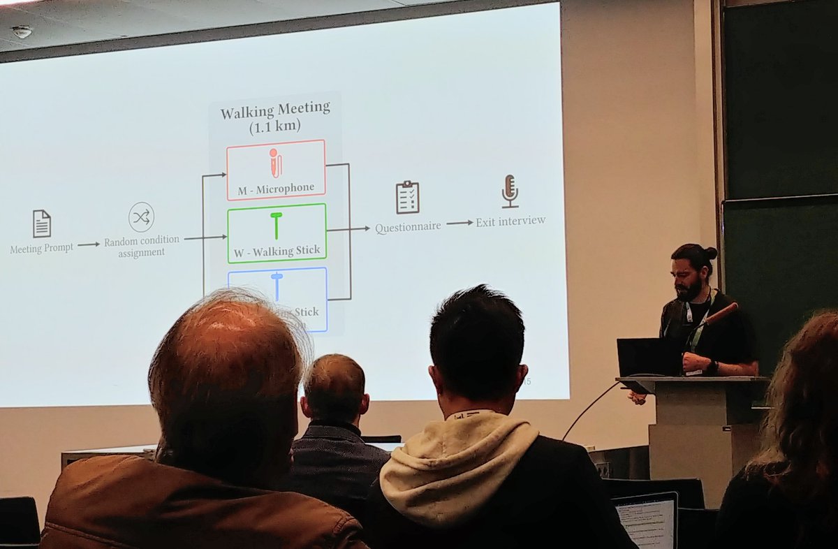 gedankenstrich's tweet photo. Very cool talk about the Walking Talking Stick from @LukeHaliburton at the #GermanPreCHI in Dresden! https://t.co/J24RfpwVws