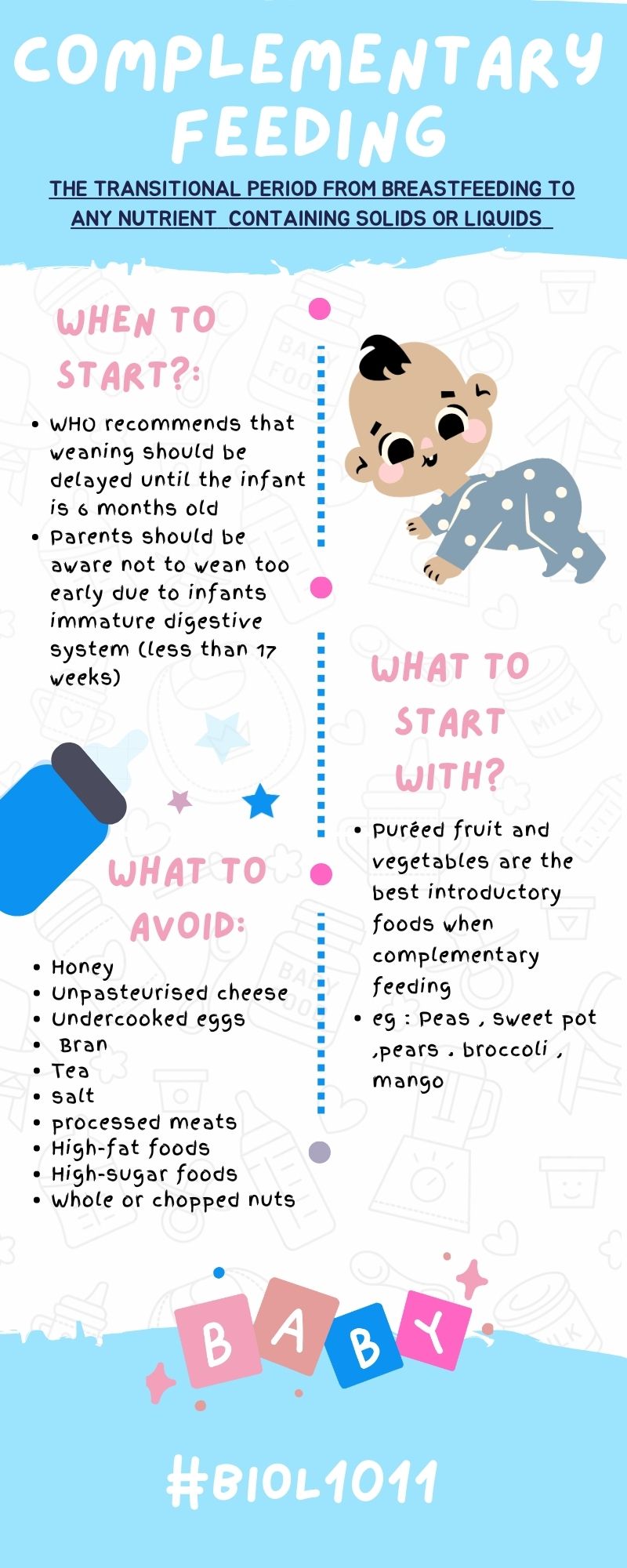 Weaning and cheap complementary feeding