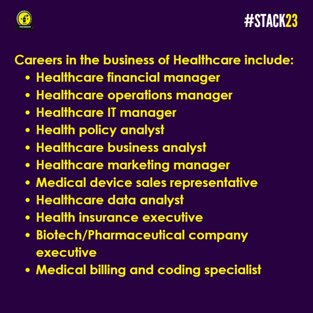KBKLUB's tweet image. The future of Healthcare is now and it  requires a deep understanding of the complex healthcare landscape, as well as expertise in areas such as finance, marketing, and policy. #KBFELLOWSHIP #STACK23

Engage with us on:
Instagram: @KBKLUB
LinkedIn: @KBKLUB
©️ KB KLUB,CMUL.