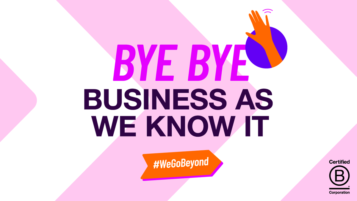 B Corp Month 2023 is coming to an end, but this is far from a farewell. We’ll continue working hard to wave goodbye to linear and unsustainable business practices, and we’ll never stop welcoming better ways of working. #WeGoBeyond