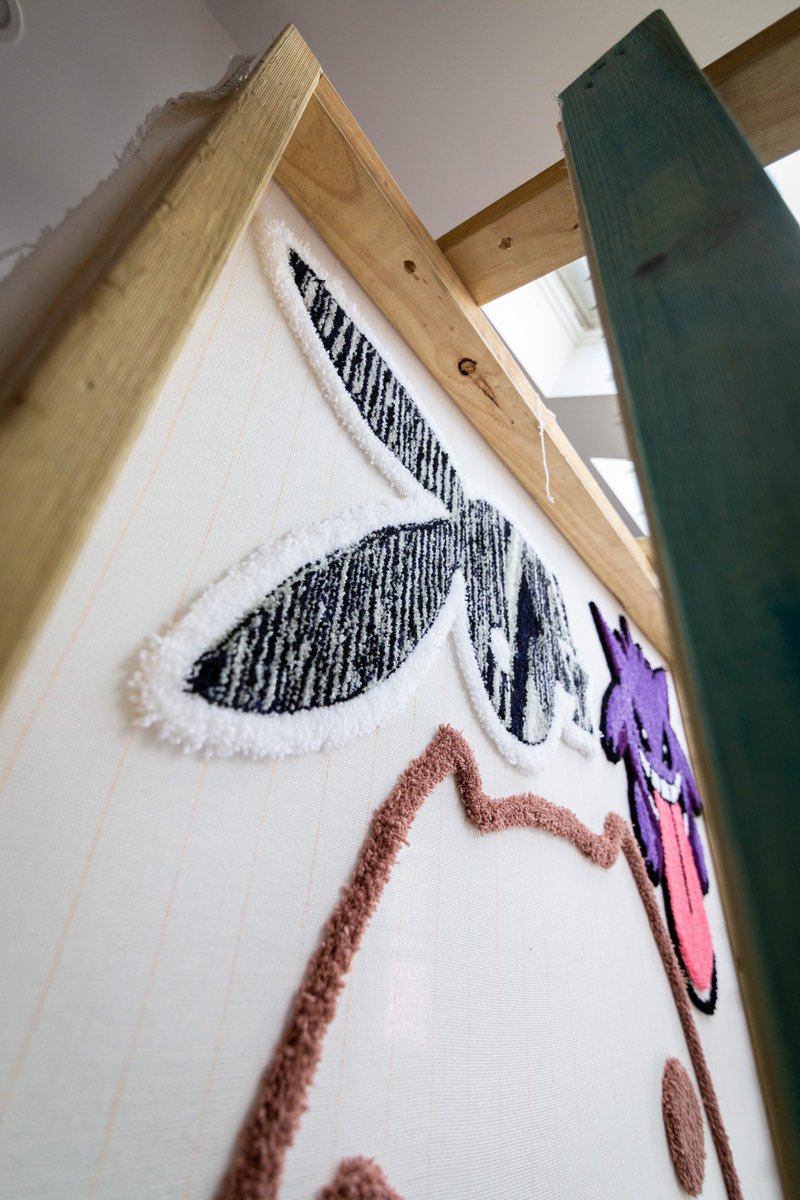 TuftOFF's tweet image. This piece is gonna look toooo clean 👀🐰 needs a new home @Trainwreckstv cough* cough* 

#playboy #customrug #tuftedrug #rug