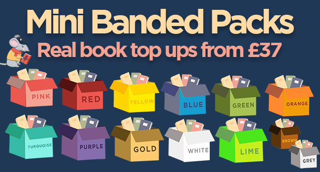 PandoraBooksUK's tweet photo. These affordable mini-banded book packs offer the best of all worlds. Real books by great authors, levelled by our experienced book collection team into the widely-used colour bands outlined by the Institute of Education #edutwitter #KS1books #KS2books https://t.co/IjtL7JQd5E https://t.co/MXJbmghwp8