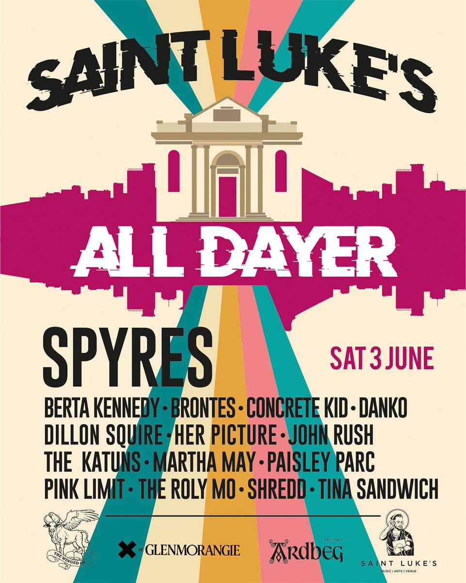 I'll be playing the @stlukesglasgow all dayer this year. What a magic line up. See you there folks. The Kid x bit.ly/STLUKESALLDAYER