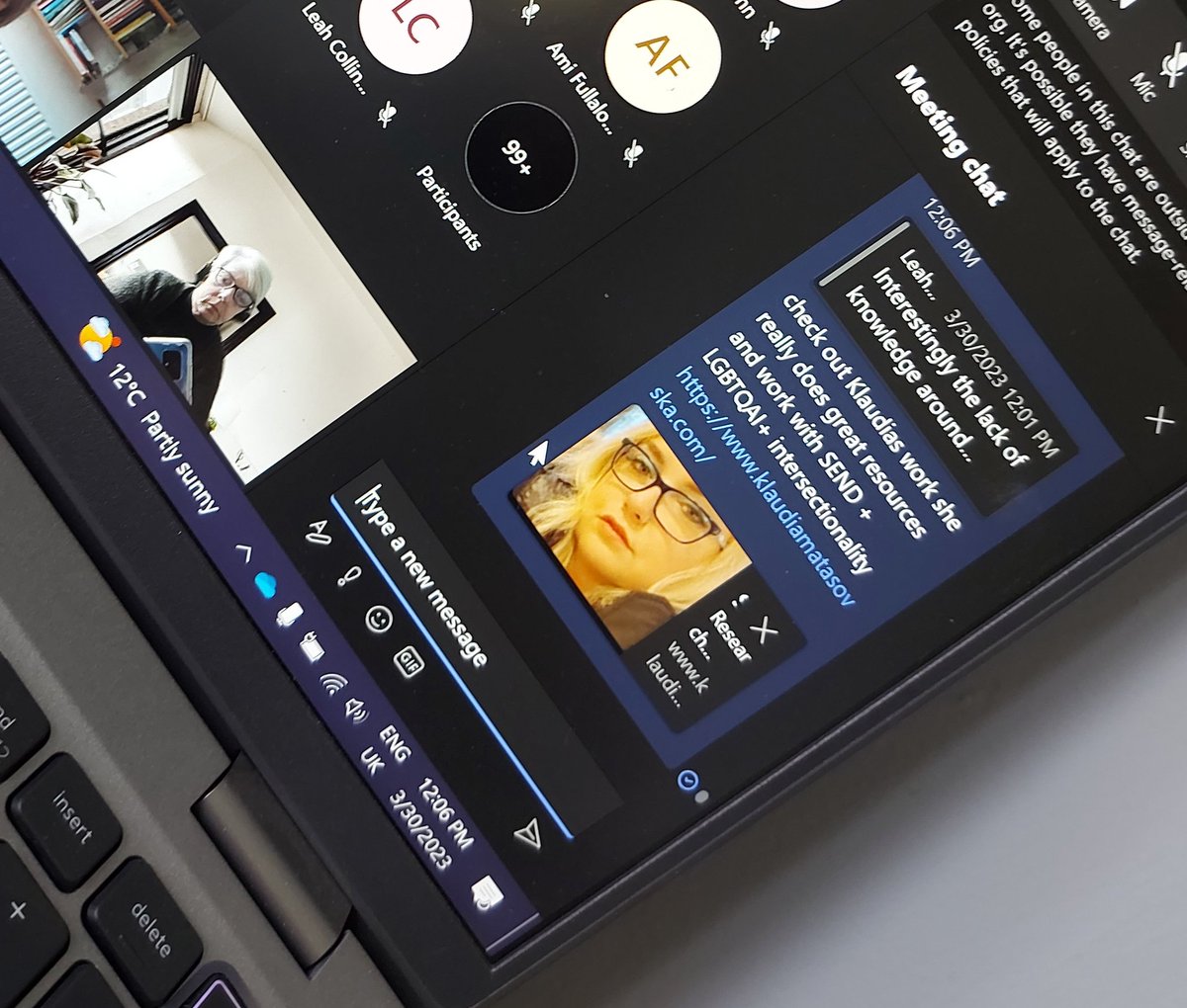 1966smrogers's tweet image. @Klaudinka promoting your work @researchIP conference today. Trauma, SEND, LGBTQIA+ 
##partnershipC #SEND #Familyaction