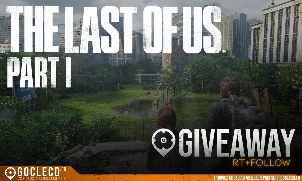 🎁 CONCOURS

Survivez face aux infectés de #TheLastOfUs Part.1 💉 (Clé de jeu PC)

Pour participer:
• Follow <a href="/Goclecd/">Goclecd.fr</a>
• RT &amp; Like ce tweet
TAS: 06.04

Pour trouver le jeu au meilleur prix:
goclecd.fr/acheter-the-la…