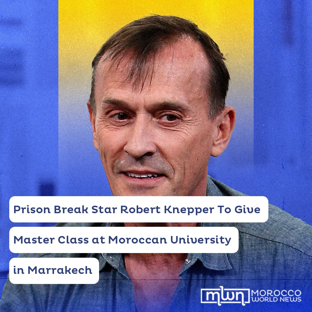 MoroccoWNews's tweet photo. American actor #Robert #Knepper, who is best known for his role as Theodore "T-Bag" Bagwell in the drama series #Prison #Break, will give a master class at the Faculty of Arts and Humanities in Marrakech today. https://t.co/hfKAta3gdI