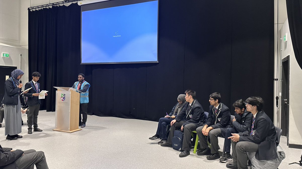 LamarrHouse's tweet photo. So proud of Lamarr…the house captains worked extremely hard preparing for the trial and it payed off! Brawn also did an amazing job defending Mr Louison. However, he was definitely guilty 👀 @ChilternA @BrawnHouse https://t.co/FEY0NYXjYz