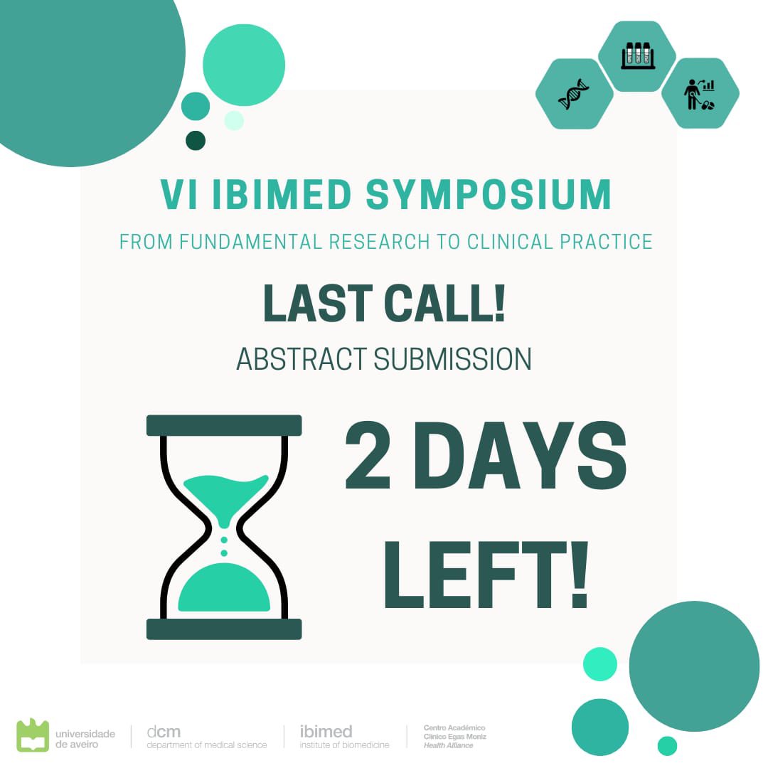 Last call for abstract submission! You have 2 days left to procrastinate until the deadline. But don't worry, we won't judge you... much 😉#biomedicalsciences #clinicalresearch #fundamentalresearch #clinicalpractice #research