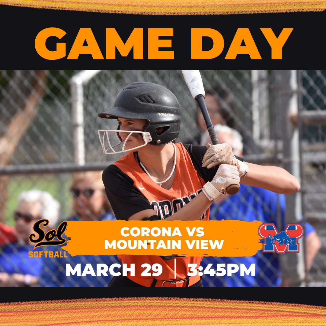 It’s our favorite day of the week, GAME Day! 🥎 Varsity hosts Mountain View while JV travels away. We will see you in the bleachers, enjoying the beautiful weather and cheering on these phenomenal student athletes 🧡💛 #BeThereBeLoud <a href="/CdS_Aztecs/">Corona del Sol Athletics</a> <a href="/TRIBETTES/">CDS TRIBETTES</a> 📷: <a href="/PhotoSilvas/">Andy Silvas Photography</a>