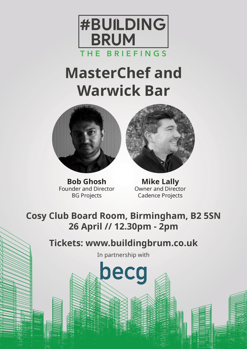 Cavendish (@cavconsult) on Twitter photo #BuildingBrum's new series "The Briefings" focuses on anticipated developments taking place across #Birmingham & #Midlands. Join April to hear key updates on the MasterChef development & placemaking vision for the future: eventbrite.co.uk/e/building-bruā¦
#BECGconversation <a href="/BuildingBrum/">Building Brum</a> #BuildingBrum's new series "The Briefings" focuses on anticipated developments taking place across #Birmingham & #Midlands. Join April to hear key updates on the MasterChef development & placemaking vision for the future: eventbrite.co.uk/e/building-bruā¦
#BECGconversation <a href="/BuildingBrum/">Building Brum</a>