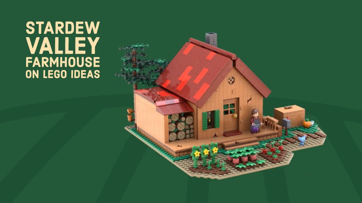 BrickFanatics's tweet photo. Role-playing fans will be happy to hear that the LEGO Ideas project for the Stardew Valley Farmhouse has made it to 10,000 supporters, and now enters the review phase.

https://t.co/sqv67YKK4G

#LEGO #LEGOIdeas #StardewValley https://t.co/8yV0l3Bza2