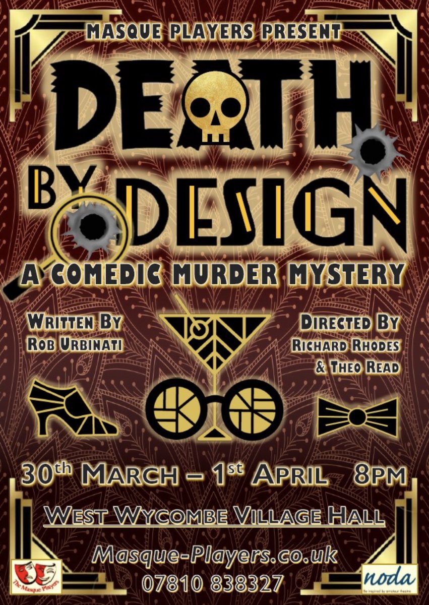 MasquePlayersWW's tweet photo. It’s opening night!! 

Get your tickets on the door for our amazing Murder Mystery Comedy! 

Doors open at 19:15

#theatre #TheatreThursday #westwycombe https://t.co/5p3DMprI0a