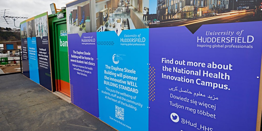 HuddersfieldUni's tweet photo. 📰 EXCITING NEWS! We recently broke ground at the Daphne Steele Building at our new National Health Innovation Campus. The campus will host @Hud_HHS students and help improve health outcomes and lead innovation in healthcare for the North of England: https://t.co/J3hnz98EtU https://t.co/LVzbd4SrDl