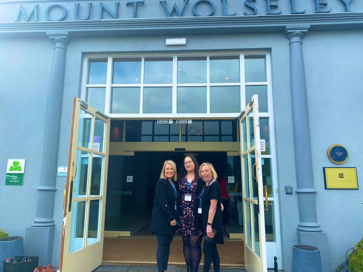 Dr__Jude's tweet photo. Incredible experience at the @SocialCareIre conference where our research student Marie Singleton presented her outstanding research on 'Envisioning @MTU_ie as a trauma sensitive university'. Prof Margaret Linehan &amp; I are bursting with pride! Amazing feedback from attendees. https://t.co/rw6shtLi9s