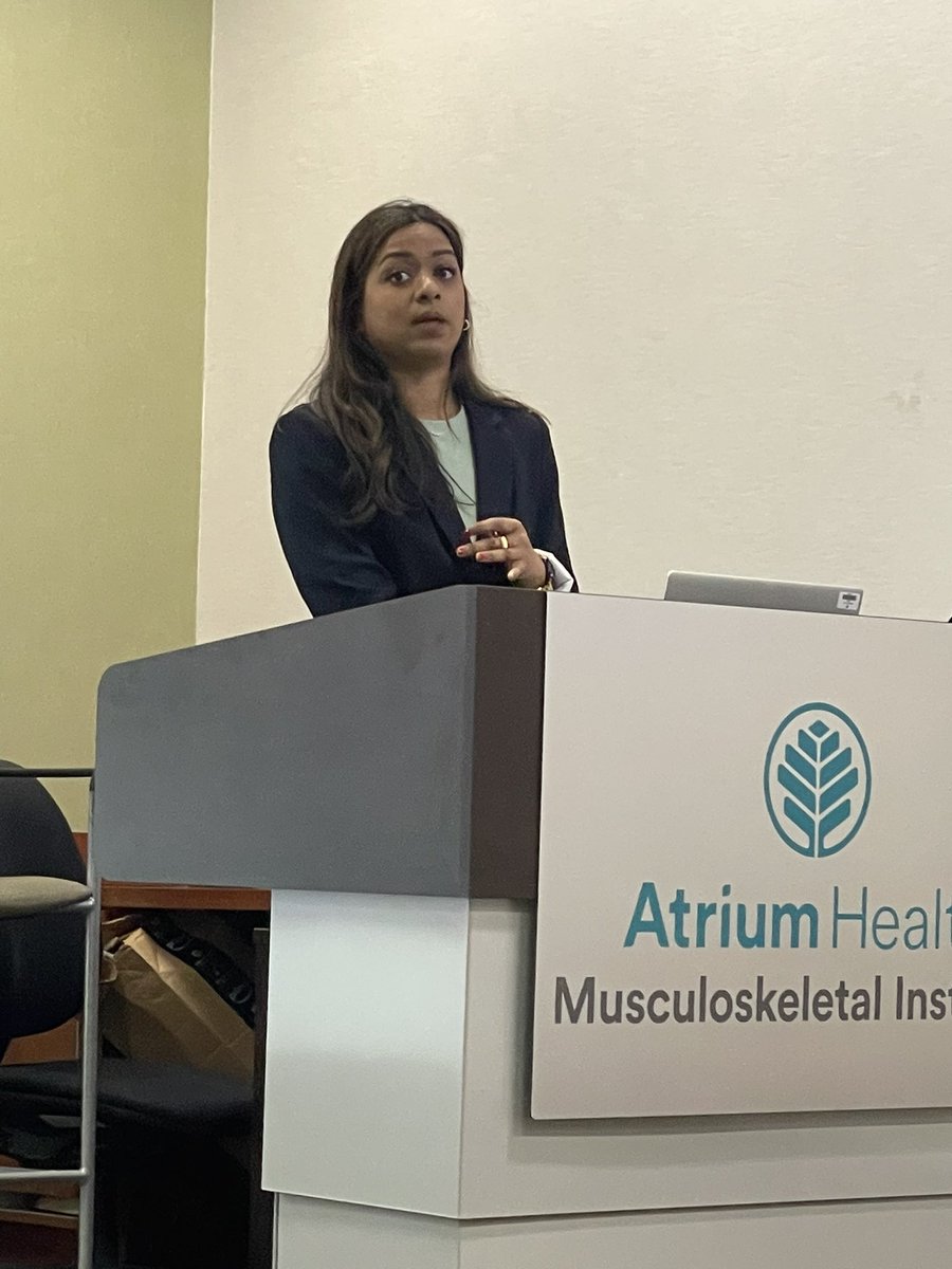 Thanks to @Nainisha_C for an insightful look into depression mitigation in our patients. Paradigm changing research happening now! @AtriumOrthoRes @AtriumMSKI @MeghanKWally @JosephHsuMD @rseym01 #mentalhealth #orthotwitter