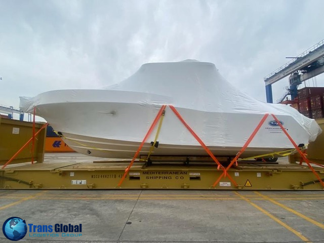 TRANSGLOBALAUTO's tweet photo. When it comes to boat shipping, don't stress about the logistics - reach out to us and let our team handle your boat shipping needs! Grady White 330 heading to Australia! 
Contact us today! 
https://t.co/c4itlDeO4q 
972-559-3202
info@tgal.us
#logistics #shipping #shippingservices https://t.co/gRgsmSfs7i