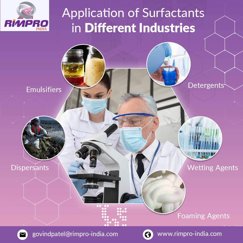 rimproindia's tweet image. #Surfactants are the specialty oilfield chemicals and have application in different industries and are used as #emulsifiers, #detergents, dispersants, #wettingagent, and #foamingagents.

For more details, visit us at rimpro-india.com/surfactant.html

#rimproindia #emulsifier #detergent