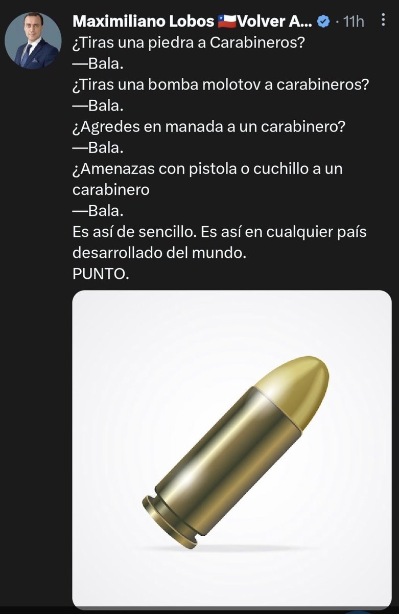 pilita116's tweet photo. Gritas pacoqliao!pero cabarineros dice q le tiraste una piedra?
Bala
Ed d Párvulos c/cartel en medio d la calle,pero carabineros dice q tiran molotov?
Bala
Marcha multitudinaria x la Alameda,pero carabineros dice q son una manada q los agrede?
Bala
#EnChileSeViolanLosDDHH
Punto https://t.co/aM19NZGa7Y