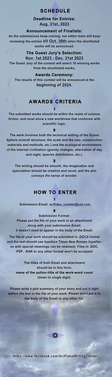 DysonSphere15's tweet photo. TODAY IS THE DAY! Our SciFidea Award - Dyson Sphere Science Fiction Writing Contest is officially opening🥳🥳🥳
💵💵💵💵💵💵💵💵💵💵
Ten US$20,000 prizes for the best science-fiction novels telling the story of a Dyson sphere... https://t.co/bdrhBRfNW3