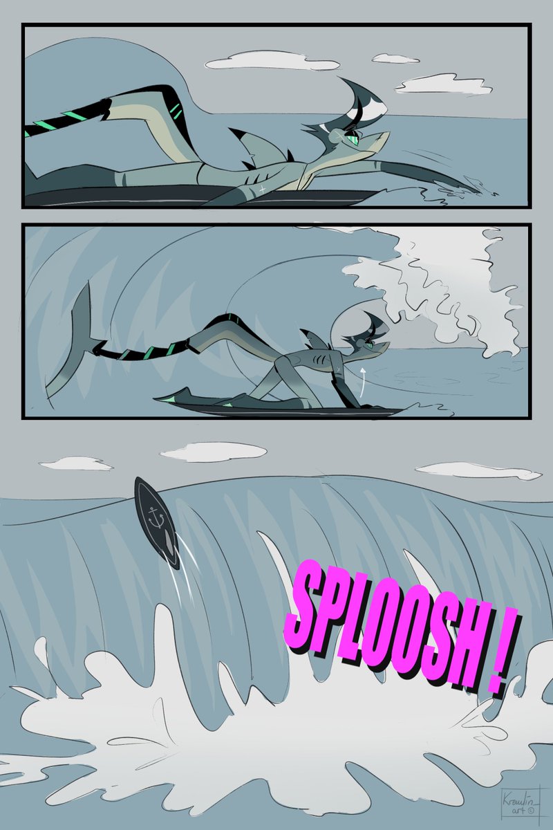 kremlin_art's tweet photo. I couldn't get surfer Chaz out of my mind so I made him as cool as he can be 😌🌊

#helluvaboss #helluvabosschaz #moxxie https://t.co/NJ04kP8O4k