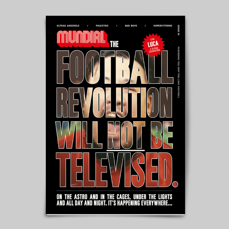 MundialMag's tweet photo. Introducing... MUNDIAL Issue 25. 

For the cover story we've explored the subculture that is midweek pick-up football. A world where organised games are created for complete strangers of all abilities, genders, nationalities.

This one is for you, the midweek Maradona.