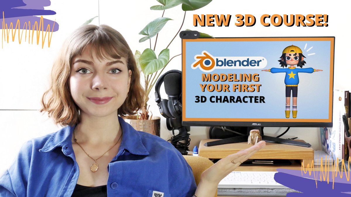 evepaints_'s tweet image. ☀️EXCITING NEWS☀️

I just released my first Skillshare course called "Blender: Modeling Your First 3D Character"!