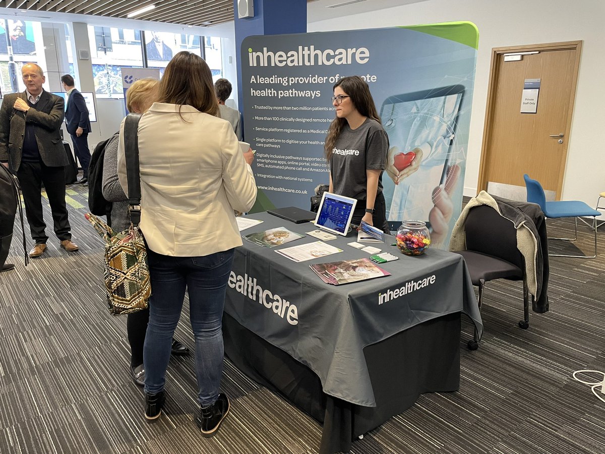 Another day, another Scotland conference! 🏴󠁧󠁢󠁳󠁣󠁴󠁿
Today Andrew Foster and I are at the #FShealth event showing off our wearables and the fantastic work our teams have been doing in Scotland! Come and chat to us to find out more! @InhealthcareUK @FutureScot_News