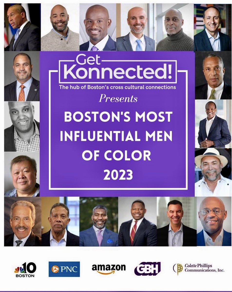 Rev. Willie Bodrick II (@willbeamer) on Twitter photo This week I was humbled and thankful to be named as One of Boston's Most Influential Men of Color 2023 on the 15th Anniversary Celebration of <a href="/_GetKonnected/">Get Konnected!</a>.
Thank you <a href="/ColettePhillips/">Colette Phillips</a> for this historic inaugural honor and congratulations to my fellow colleagues. This week I was humbled and thankful to be named as One of Boston's Most Influential Men of Color 2023 on the 15th Anniversary Celebration of <a href="/_GetKonnected/">Get Konnected!</a>.
Thank you <a href="/ColettePhillips/">Colette Phillips</a> for this historic inaugural honor and congratulations to my fellow colleagues.